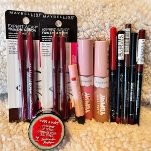 Maybelline Expert Wear Twin Eye & Brow Pencils - Deep Red and Dark Brown